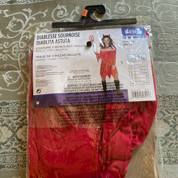 DEVIOUS DEVIL 3PC COSTUME SIZE TODDLER (3-4) 🌟NWT🌟 - Picture 7 of 9